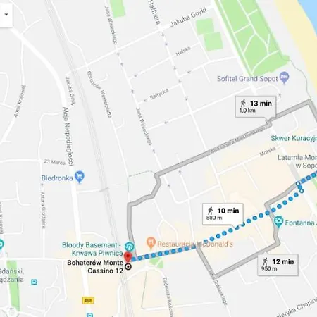 Monte Cassino Apartment Sopot Center Apartman *